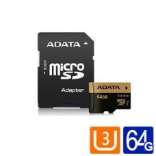 【ADATA】威剛 XPG microSDXC UHS-I U3 64G記憶卡(附轉卡)